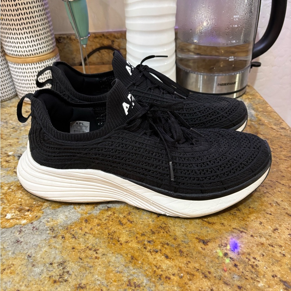 APL Black and White Men's Shoes